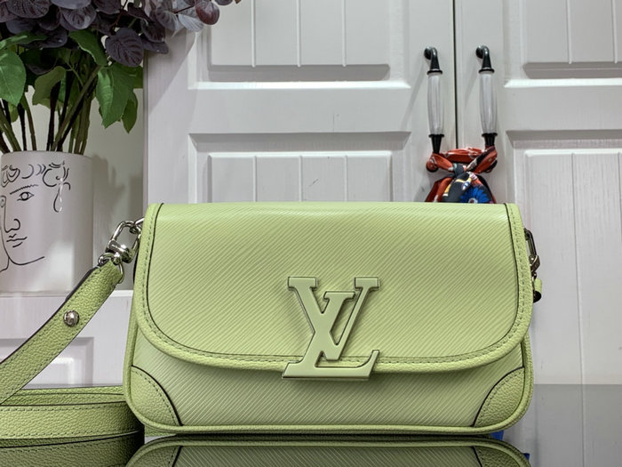 Louis Vuitton Epi Leather Buci Green M59386