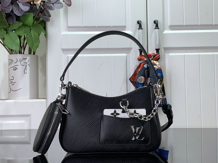 Louis Vuitton Epi Leather Marellini Bag Black M20998