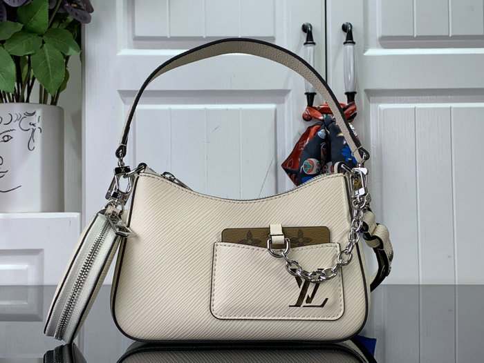 Louis Vuitton Epi Leather Marellini Bag Cream M20998