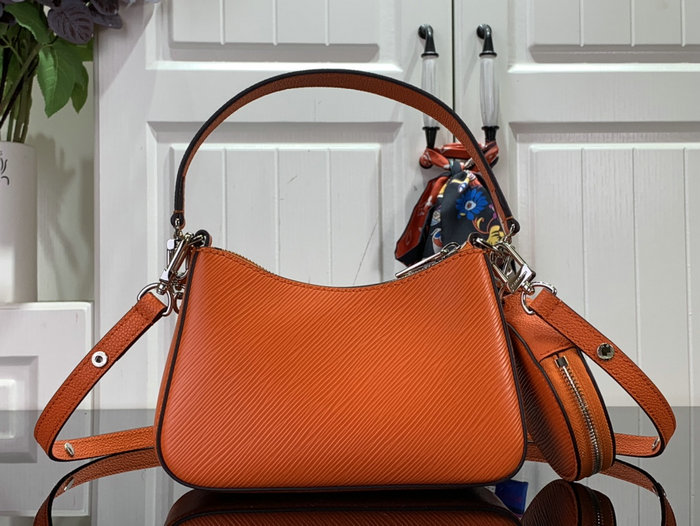 Louis Vuitton Epi Leather Marellini Bag Orange M20998