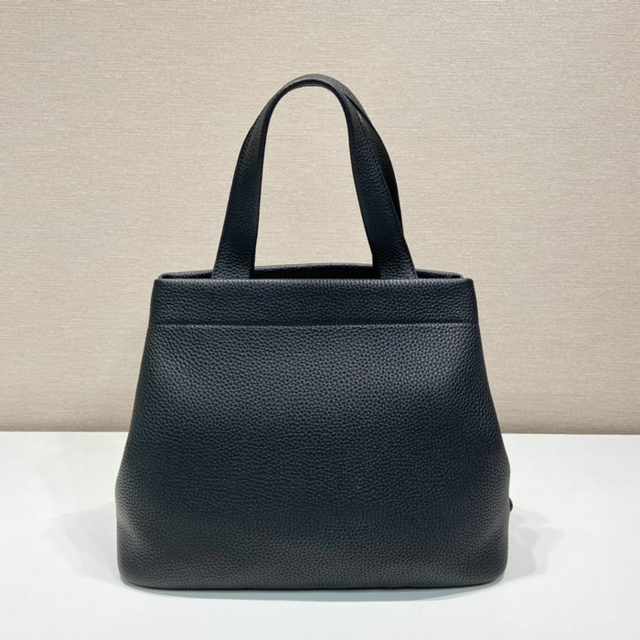 Prada Carved Logo Tote Bag Black 1BC384