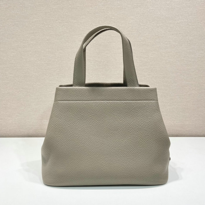 Prada Carved Logo Tote Bag Grey 1BC384