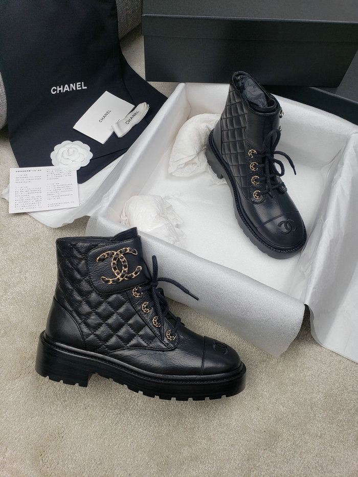 Chanel Leather Boots SNC090816