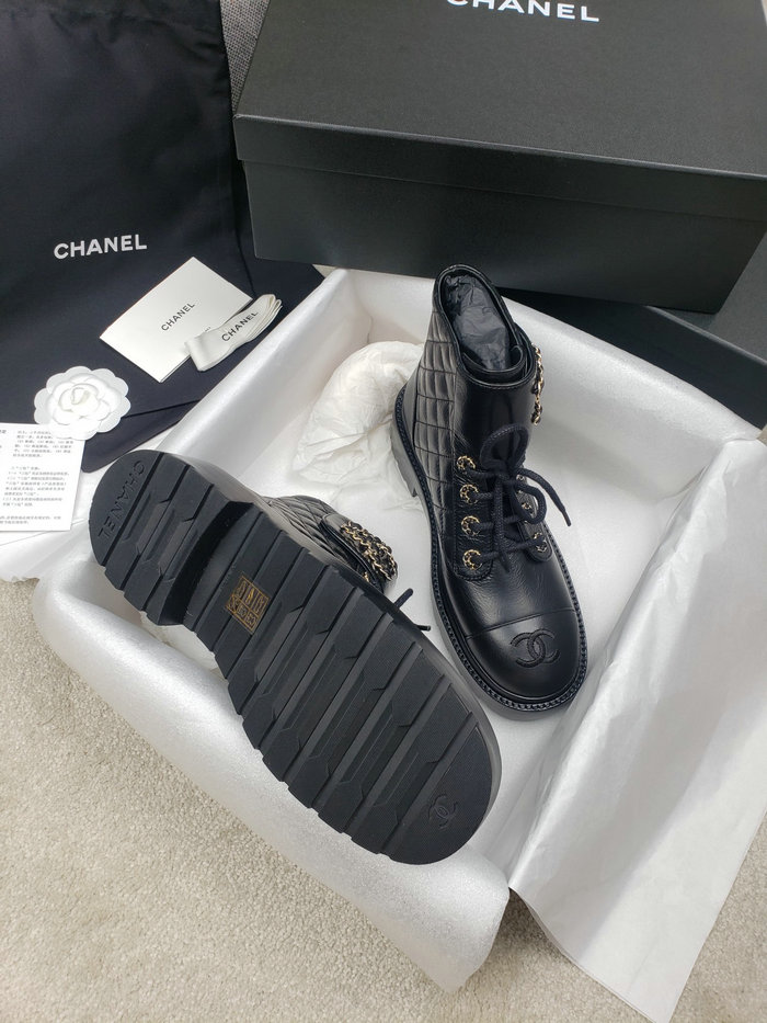 Chanel Leather Boots SNC090816