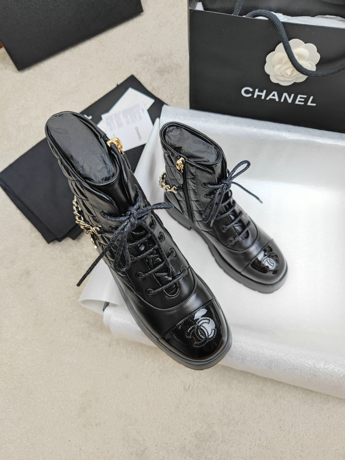 Chanel Leather Boots SNC090818