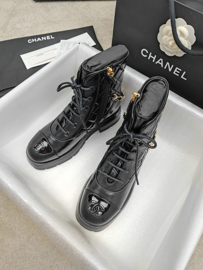 Chanel Leather Boots SNC090818