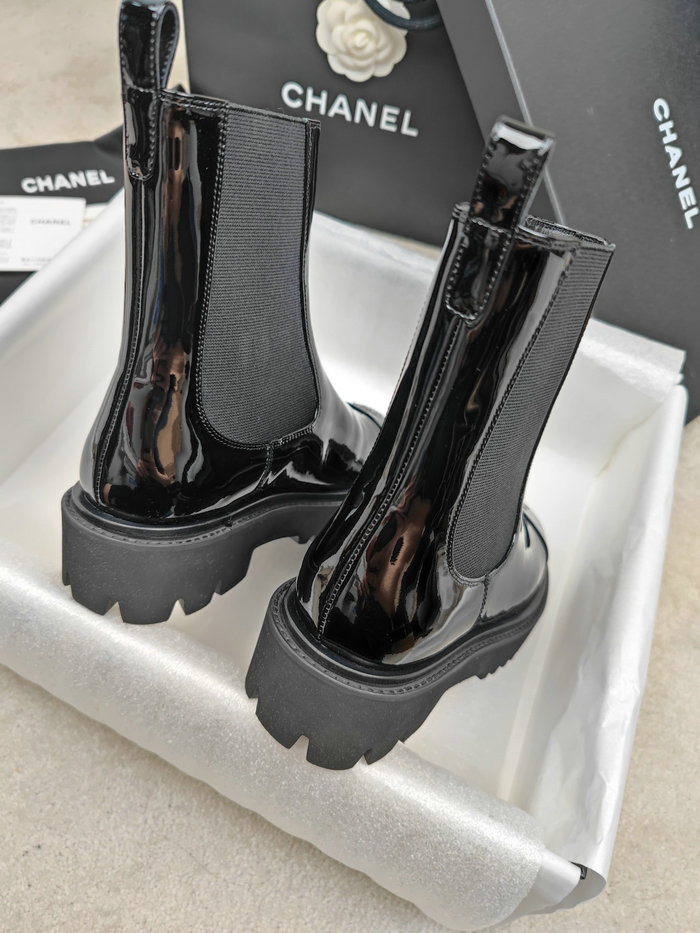 Chanel Leather Boots SNC090820