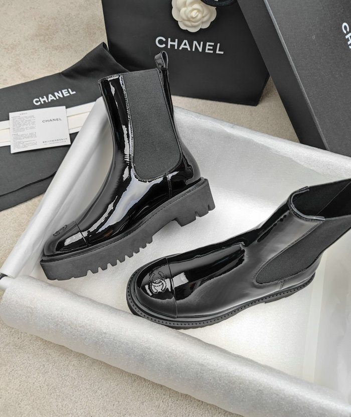 Chanel Leather Boots SNC090820