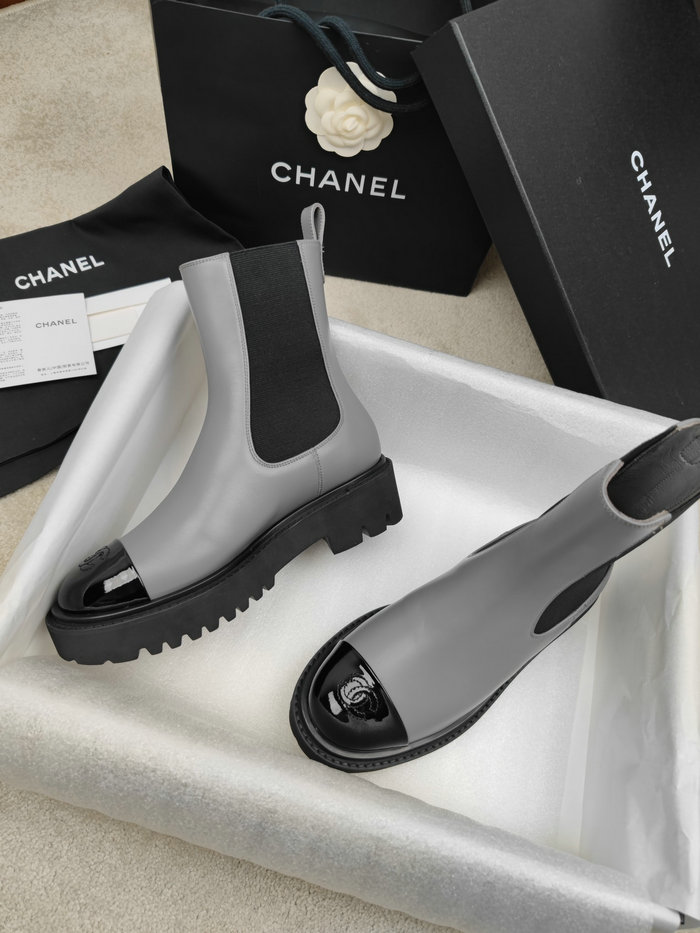 Chanel Leather Boots SNC090821