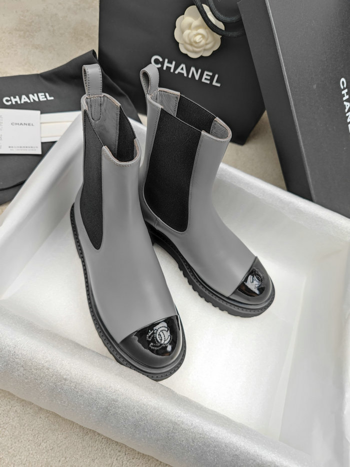 Chanel Leather Boots SNC090821