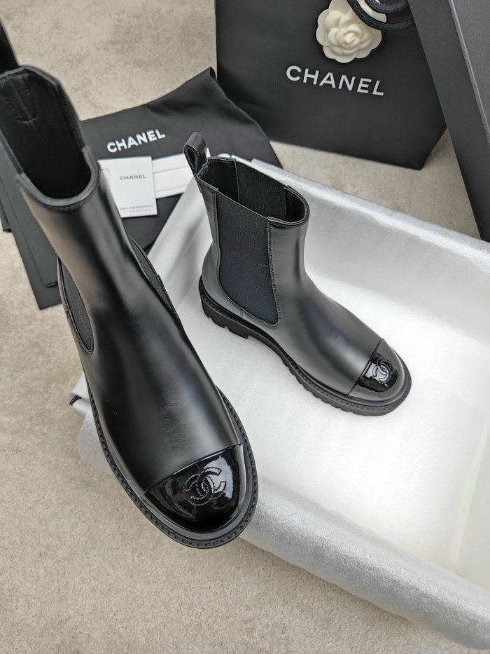 Chanel Leather Boots SNC090822