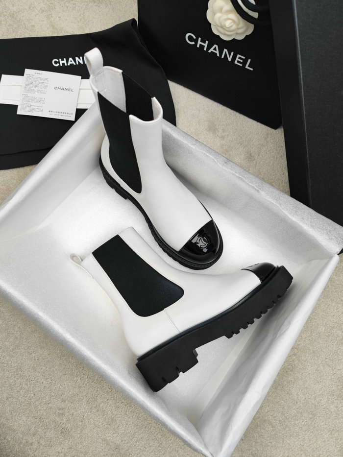 Chanel Leather Boots SNC090823