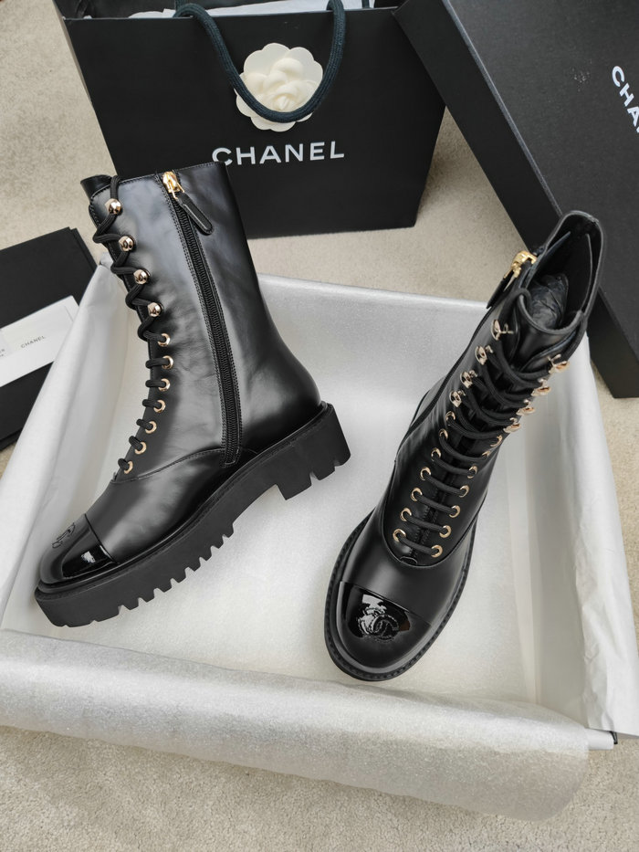 Chanel Leather Boots SNC090824