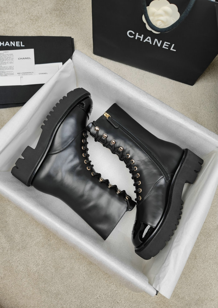 Chanel Leather Boots SNC090824