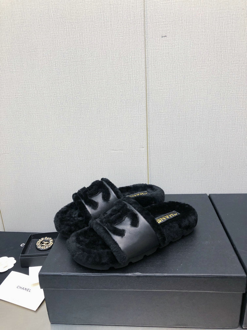 Chanel Wool Slippers SNC091301