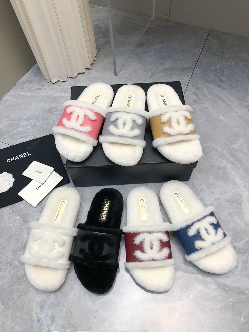 Chanel Wool Slippers SNC091301