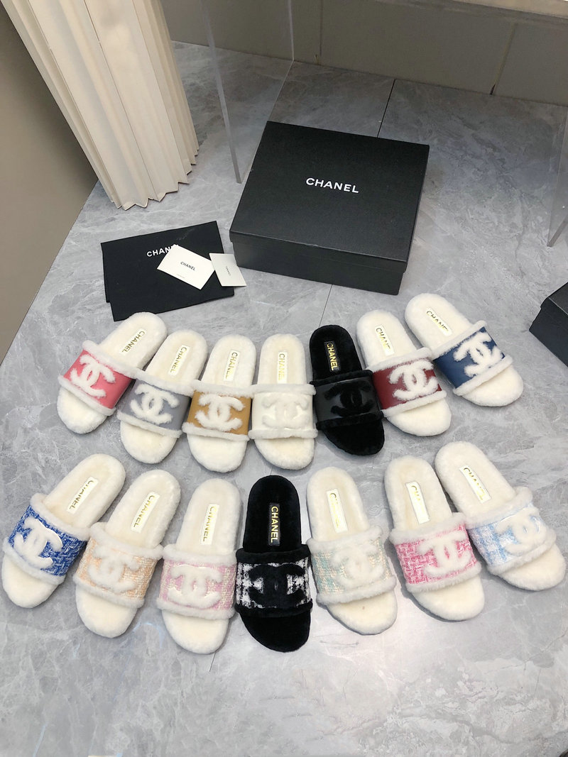 Chanel Wool Slippers SNC091301