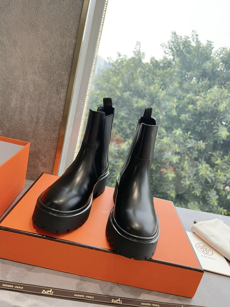 Hermes Leather Boots SNH091302