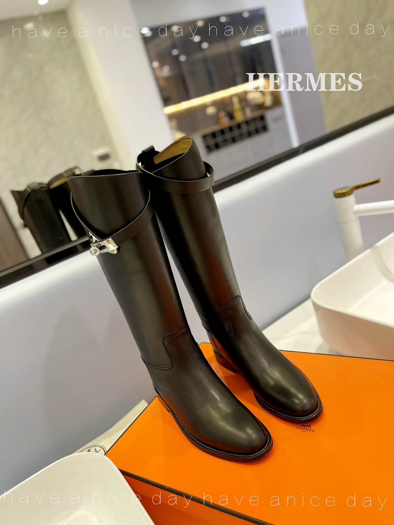 Hermes Leather Boots SNH091303