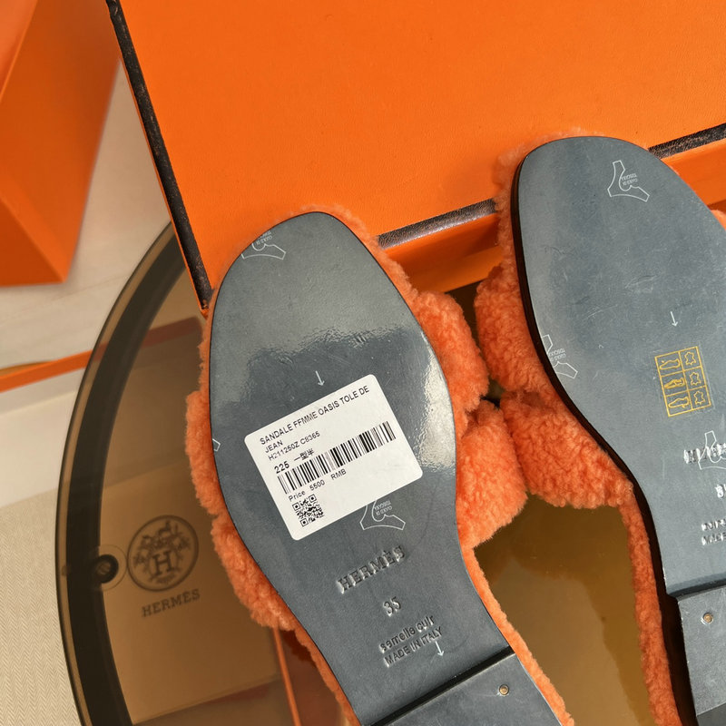 Hermes Wool Slippers SJH091302