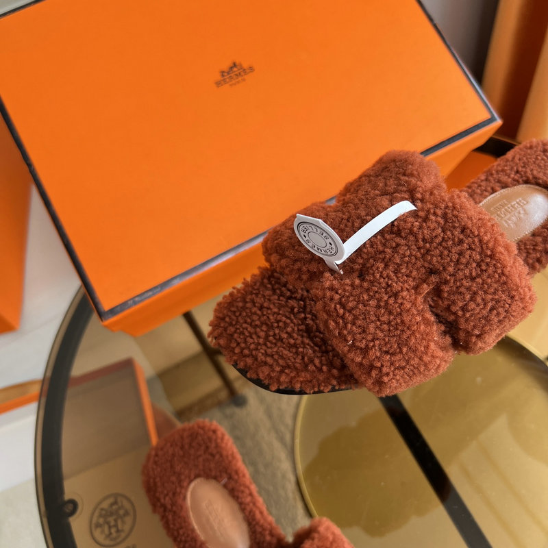 Hermes Wool Slippers SJH091306