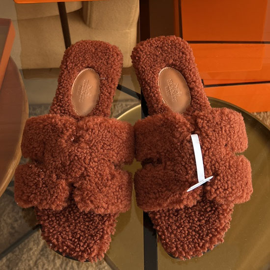 Hermes Wool Slippers SJH091306