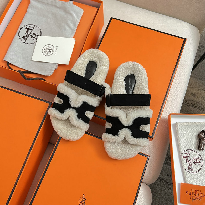 Hermes Wool Slippers SJH091312