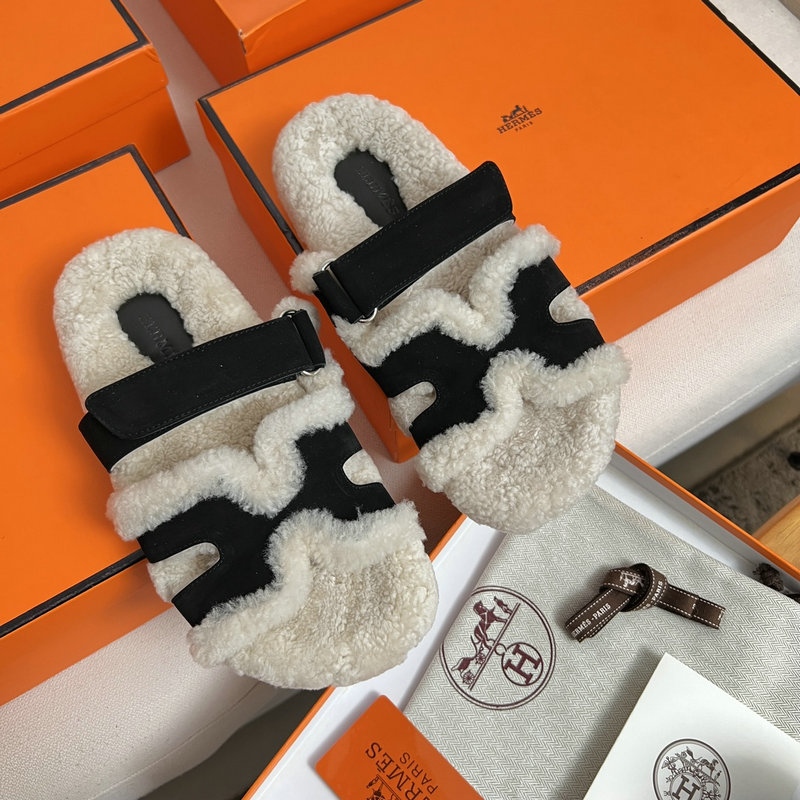 Hermes Wool Slippers SJH091312