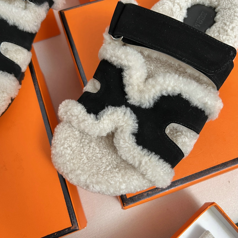 Hermes Wool Slippers SJH091312