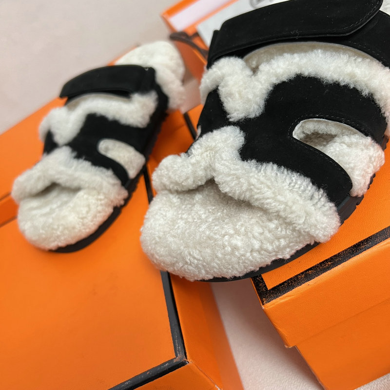 Hermes Wool Slippers SJH091312