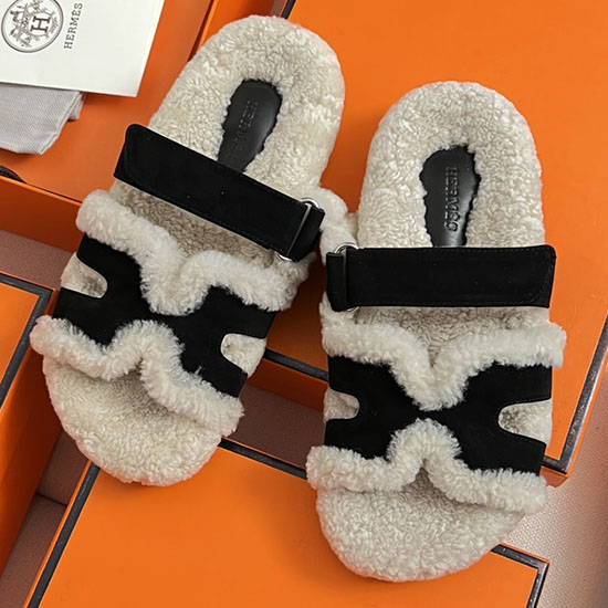 Hermes Wool Slippers SJH091312