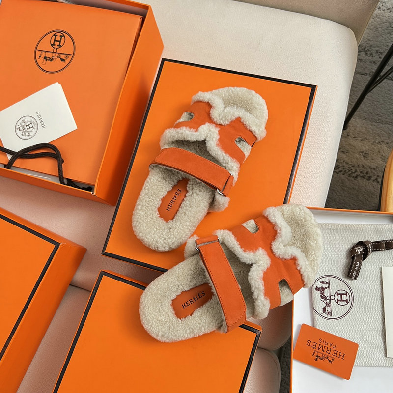 Hermes Wool Slippers SJH091313