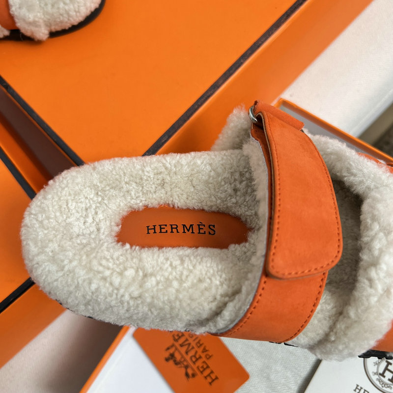 Hermes Wool Slippers SJH091313