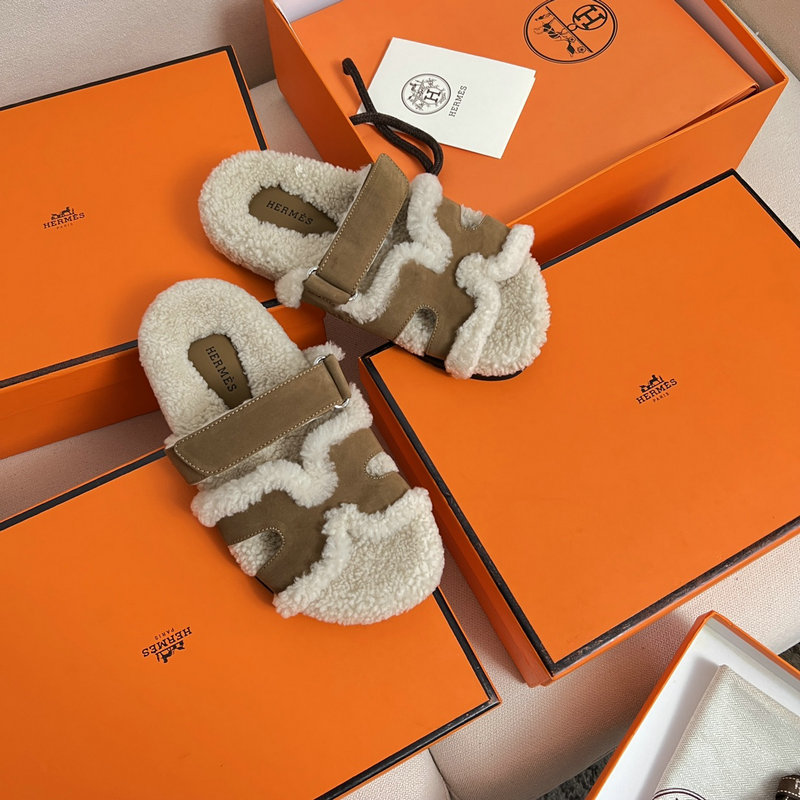 Hermes Wool Slippers SJH091314