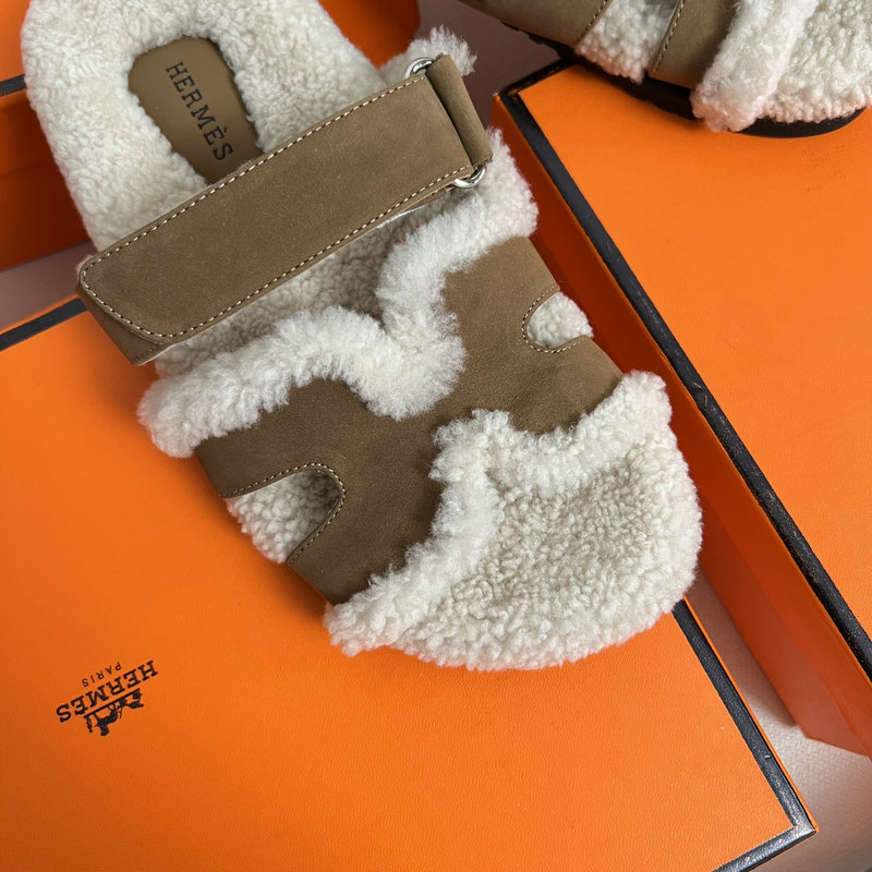 Hermes Wool Slippers SJH091314