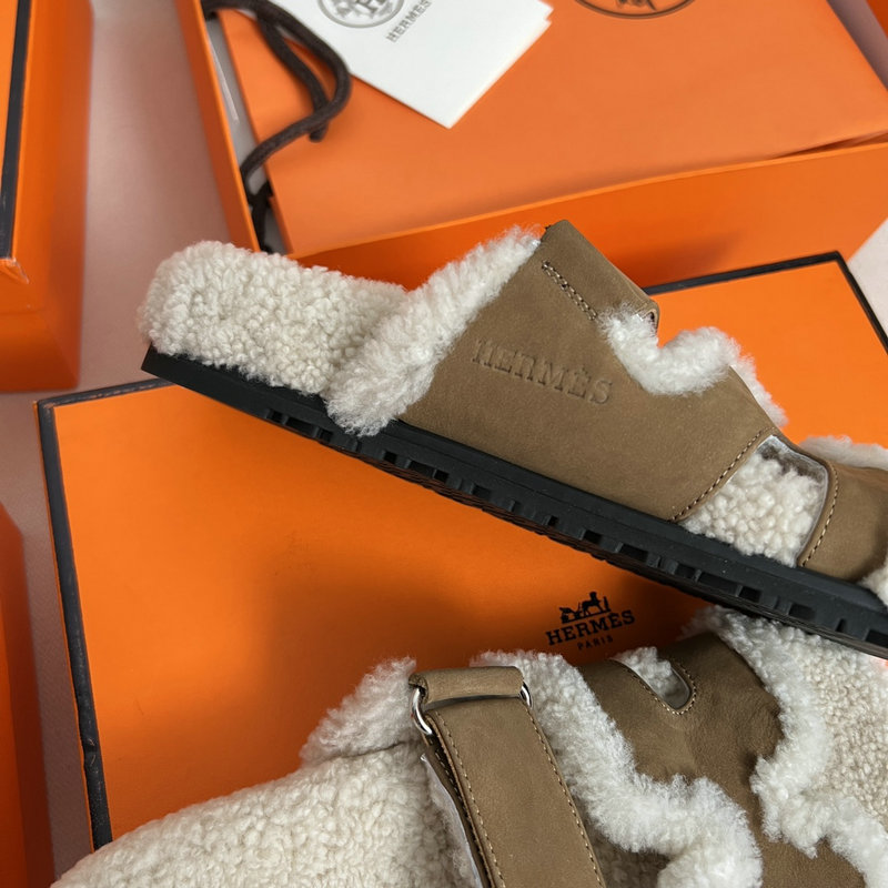 Hermes Wool Slippers SJH091314