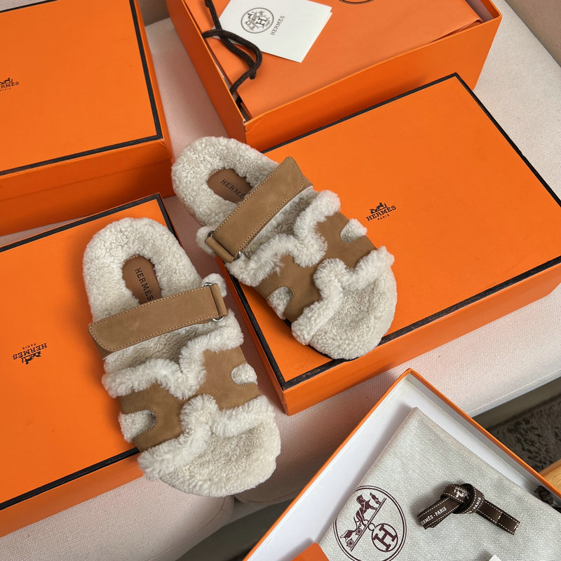 Hermes Wool Slippers SJH091315