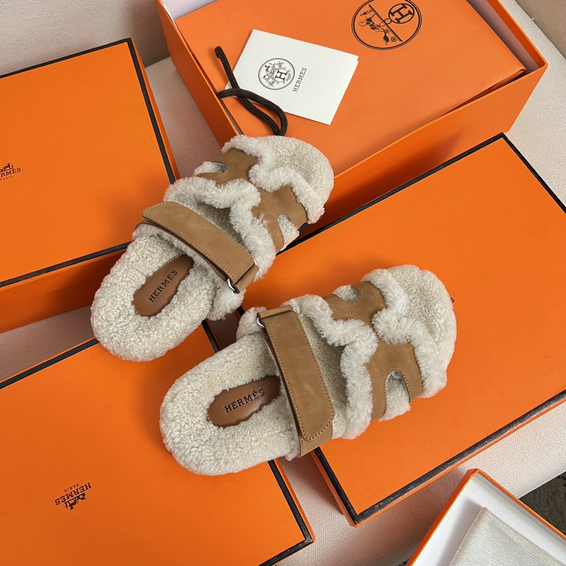 Hermes Wool Slippers SJH091315