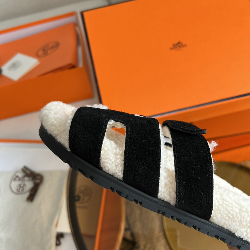 Hermes Wool Slippers SJH091316