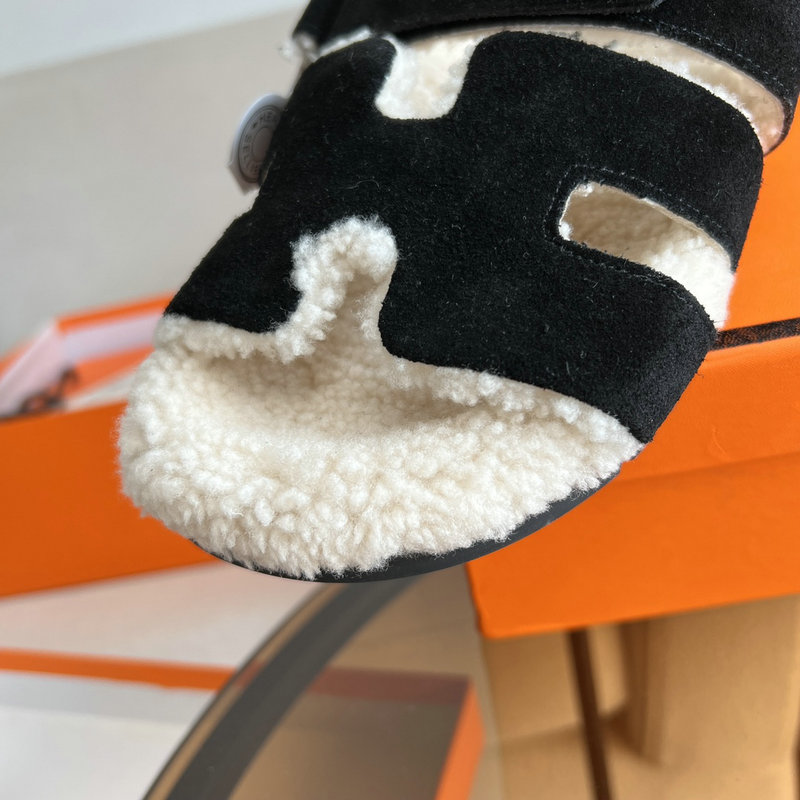 Hermes Wool Slippers SJH091316