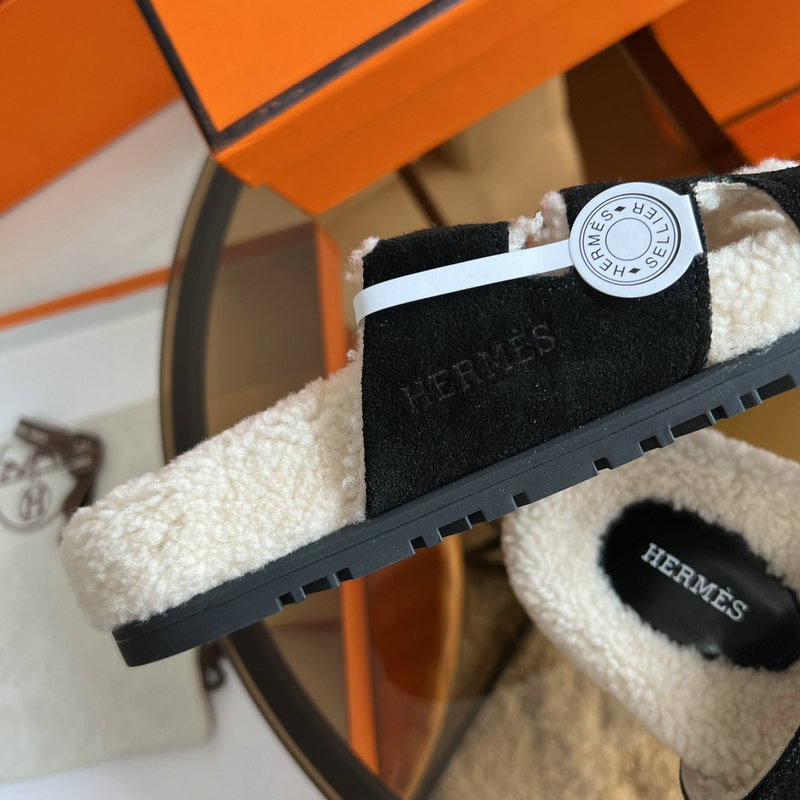 Hermes Wool Slippers SJH091316