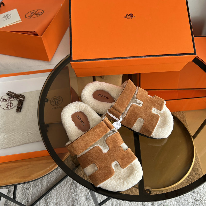 Hermes Wool Slippers SJH091317