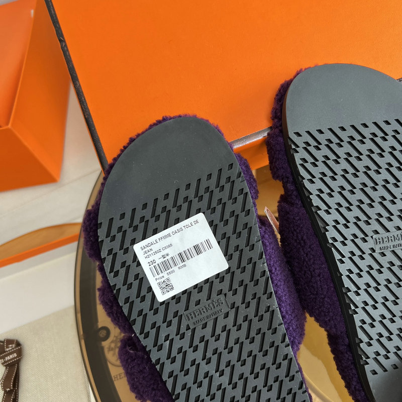 Hermes Wool Slippers SJH091325