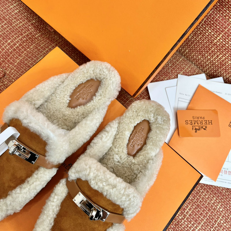 Hermes Wool Slippers SLH091301