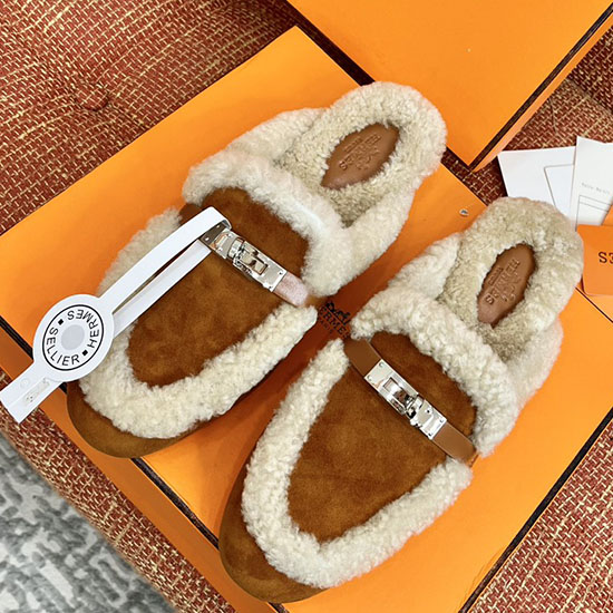 Hermes Wool Slippers SLH091301