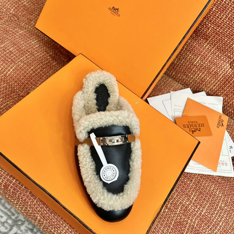 Hermes Wool Slippers SLH091302