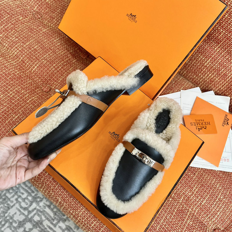 Hermes Wool Slippers SLH091302