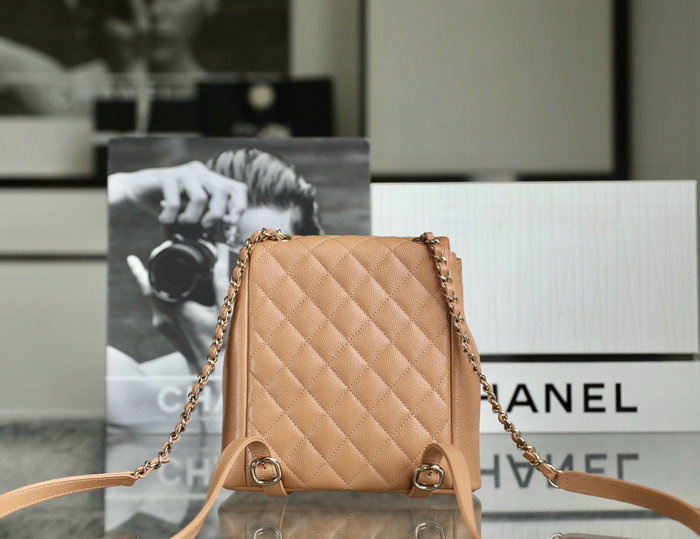 Chanel Backpack Brown AS3860