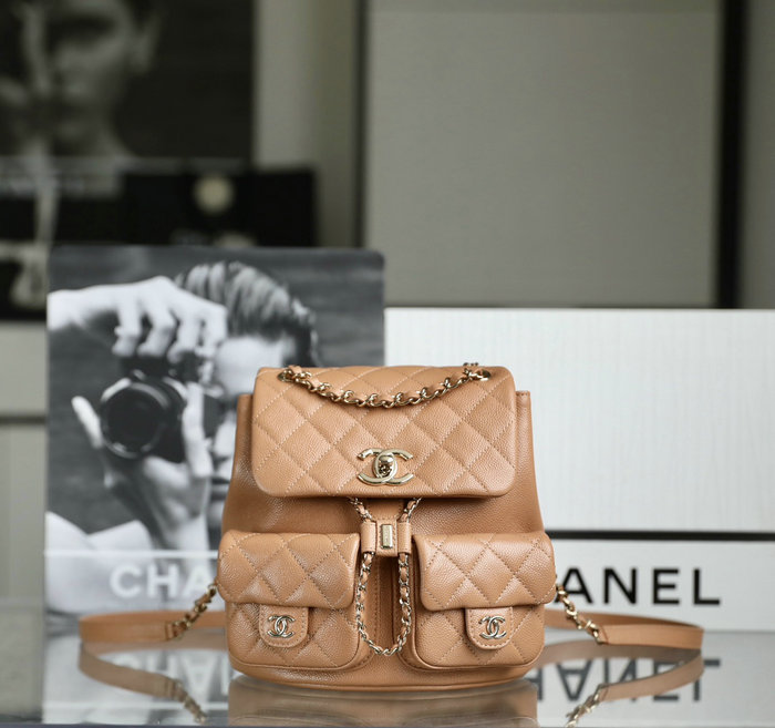 Chanel Backpack Brown AS3860