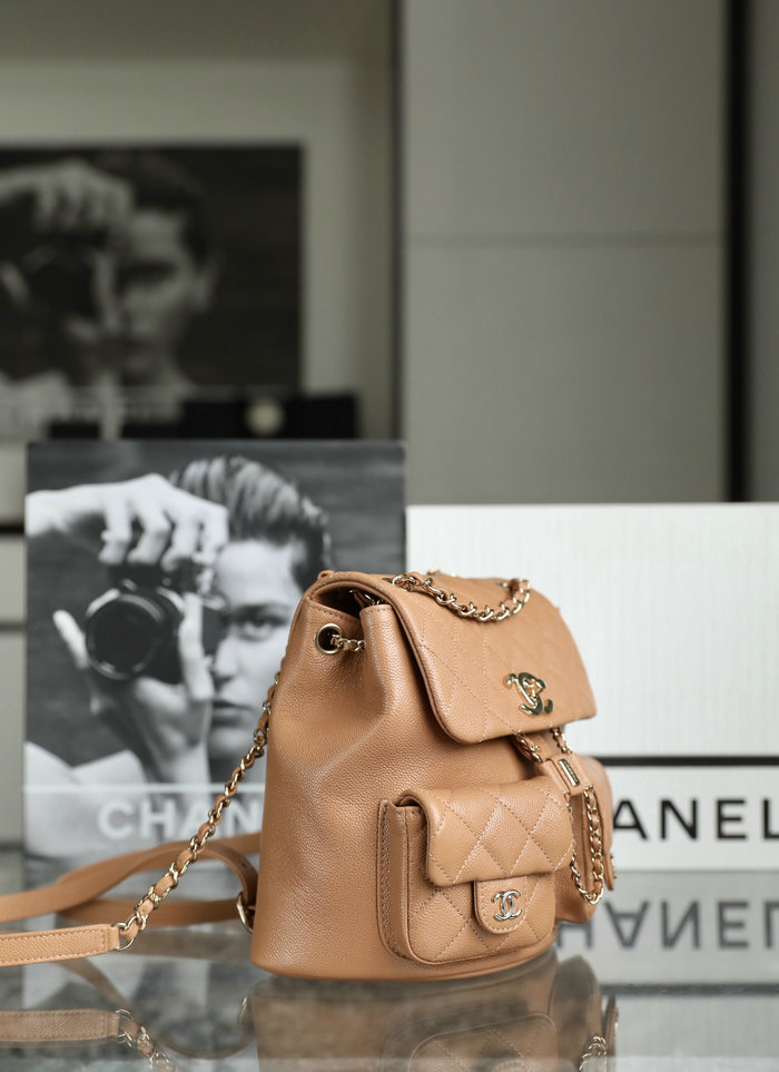 Chanel Backpack Brown AS3860